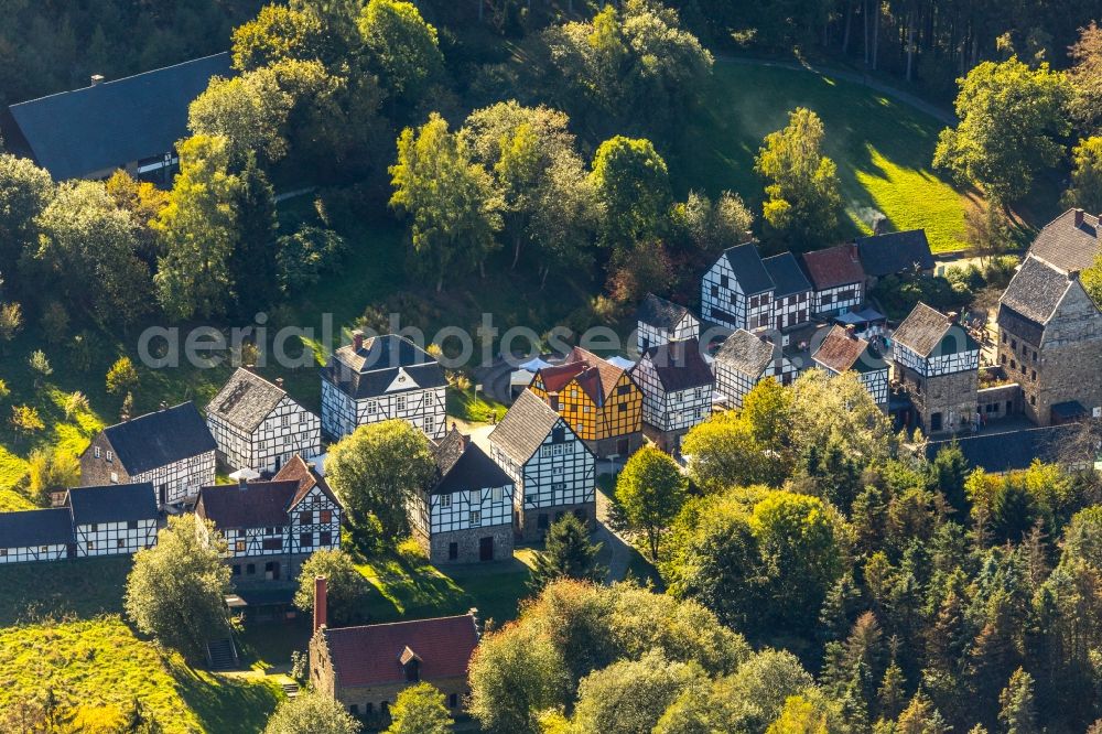 Selbecke from the bird's eye view: Museum building ensemble Deutsches Schmiedemuseum in Selbecke in the state North Rhine-Westphalia, Germany