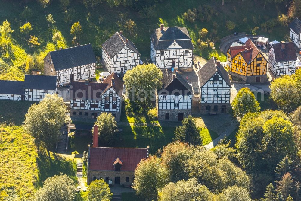 Aerial image Selbecke - Museum building ensemble Deutsches Schmiedemuseum in Selbecke in the state North Rhine-Westphalia, Germany