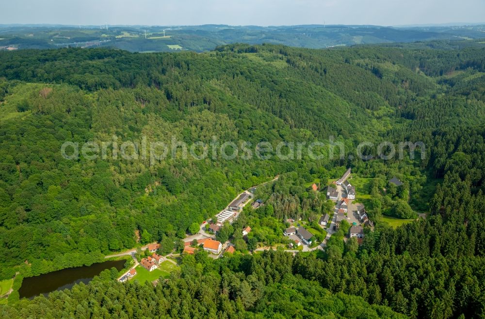 Aerial photograph Hagen - Museum building ensemble of Freilichtmuseum in Hagen in the state North Rhine-Westphalia, Germany