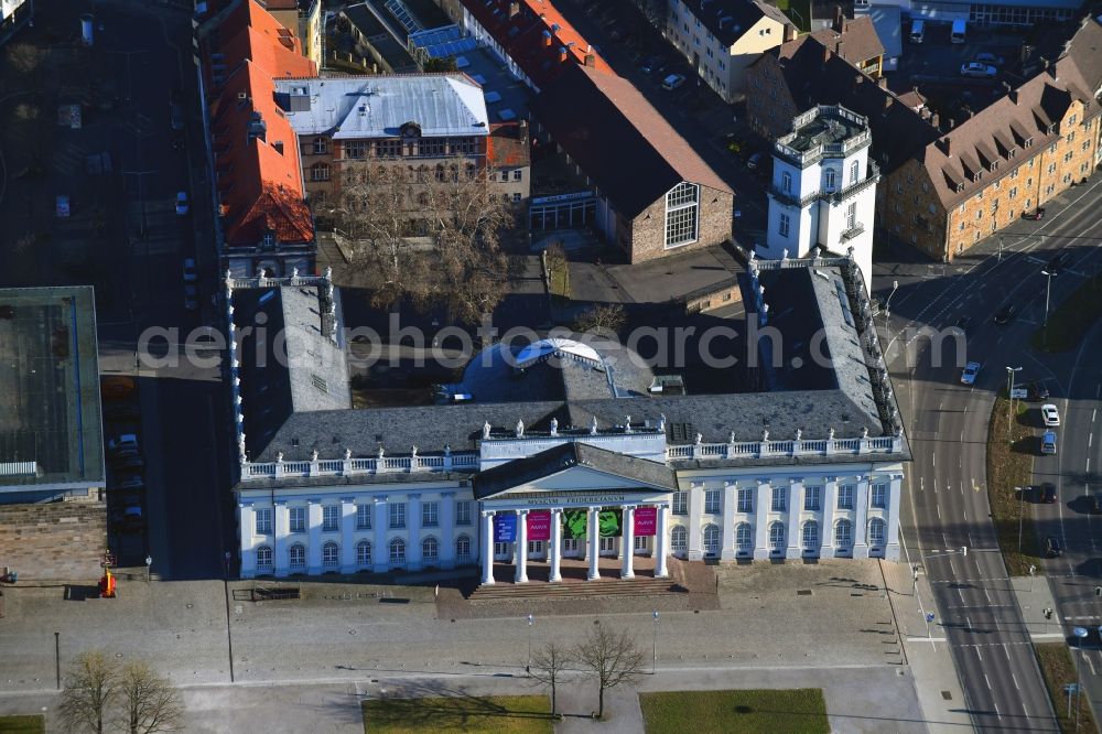 Aerial photograph Kassel - Museum building ensemble Fridericianum on Friedrichsplatz in Kassel in the state Hesse, Germany