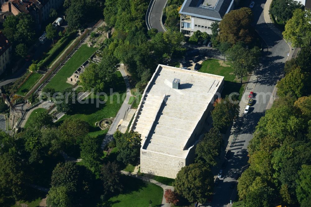 Kassel from the bird's eye view: Museum building ensemble GRIMMWELT Kassel gGmbH in Kassel in the state Hesse