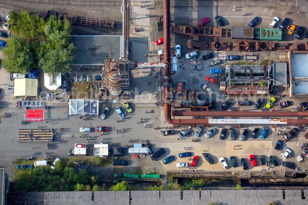 Aerial image Hattingen - Museum building ensemble Henrichshuette LWL-industrial museum in Hattingen in the state North Rhine-Westphalia