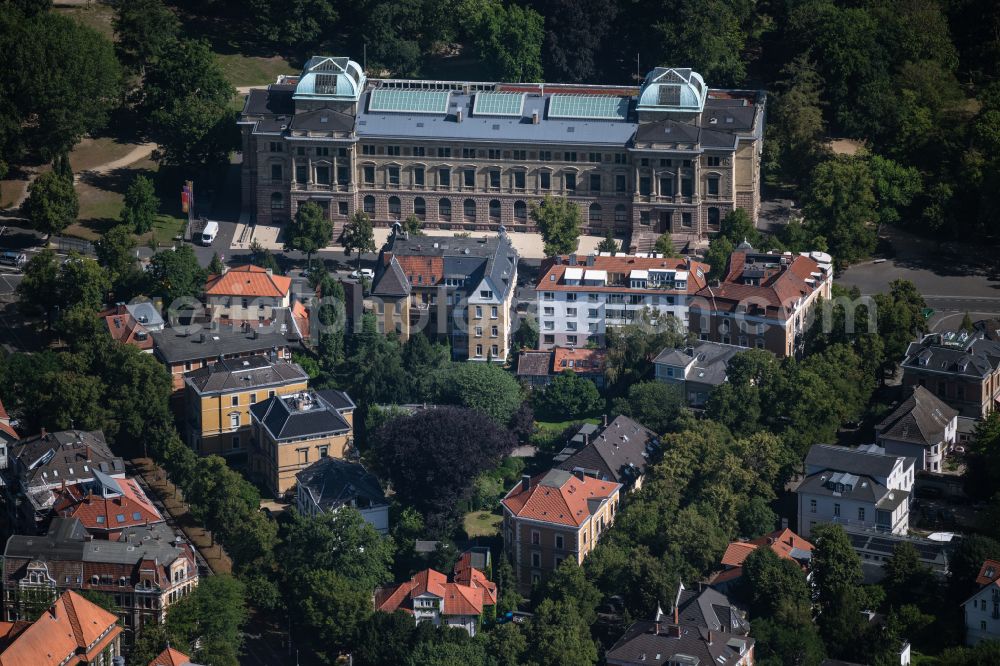 Braunschweig from the bird's eye view: Museum building ensemble Herzog Anton Ulrich-Museum in Braunschweig in the state Lower Saxony