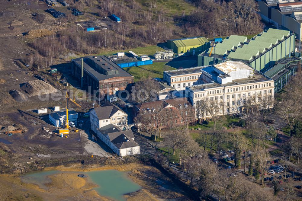 Aerial image Dortmund - Museum building ensemble Hoesch-Museum on Eberhardstrasse in Dortmund in the state North Rhine-Westphalia, Germany