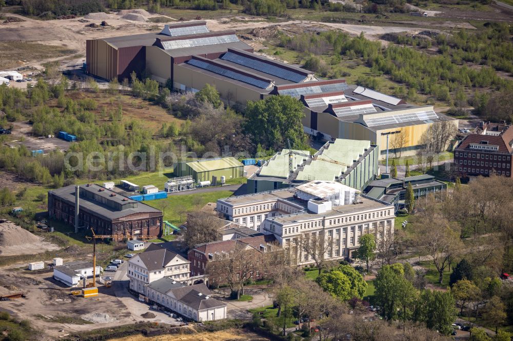 Dortmund from the bird's eye view: Museum building ensemble Hoesch-Museum on Eberhardstrasse in Dortmund in the state North Rhine-Westphalia, Germany