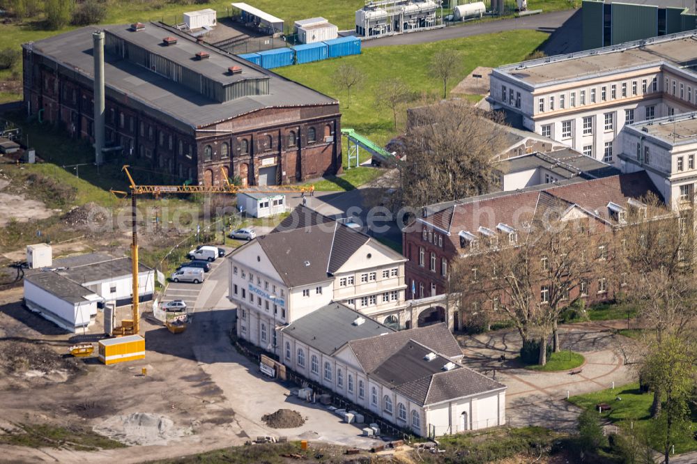 Aerial image Dortmund - Museum building ensemble Hoesch-Museum on Eberhardstrasse in Dortmund in the state North Rhine-Westphalia, Germany