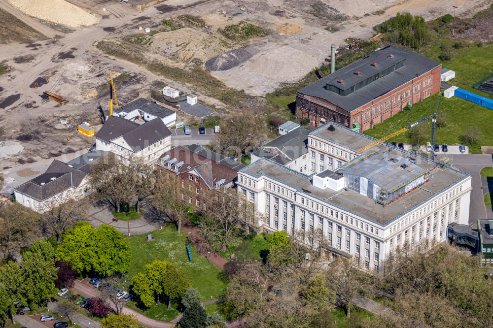 Aerial photograph Dortmund - Museum building ensemble Hoesch-Museum on Eberhardstrasse in Dortmund in the state North Rhine-Westphalia, Germany