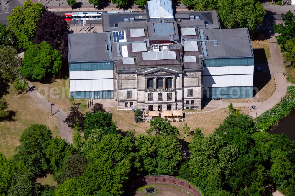 Aerial photograph Bremen - Museum building ensemble Kunsthalle Bremen in Bremen, Germany