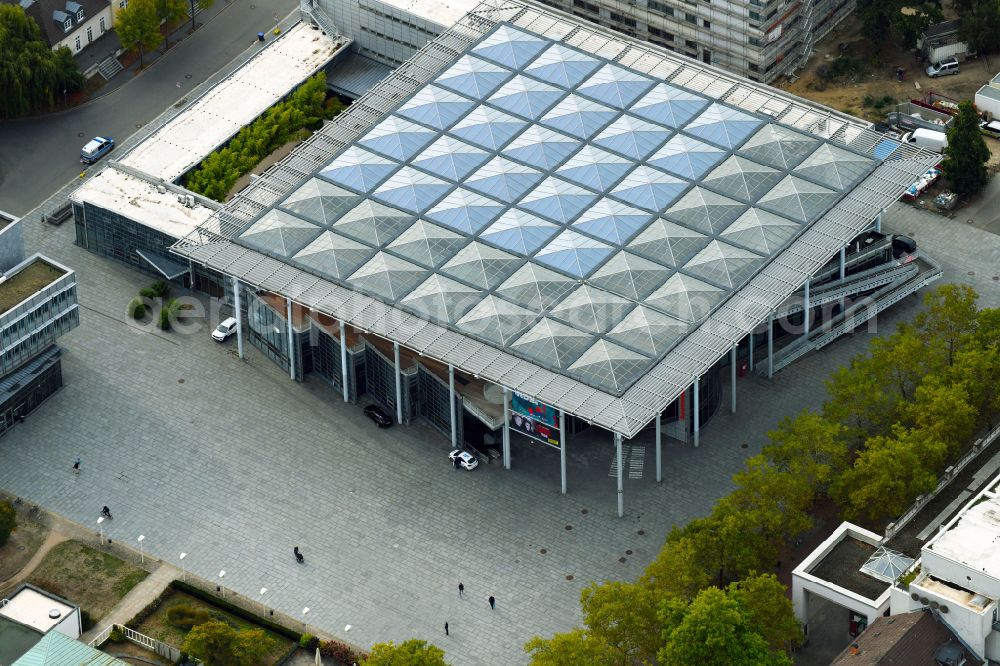 Aerial photograph Wolfsburg - Museum building ensemble Kunstmuseum Wolfsburg in Wolfsburg in the state Lower Saxony, Germany