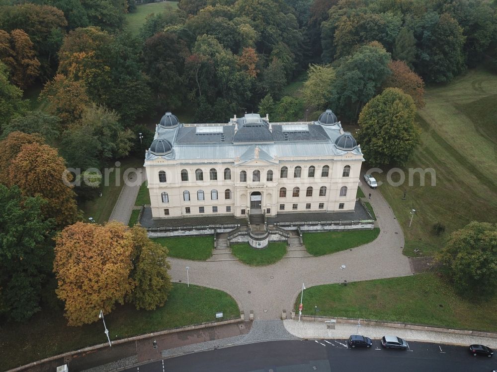 Aerial photograph Altenburg - Museum building ensemble Lindenau Museum in Altenburg in the state Thuringia, Germany