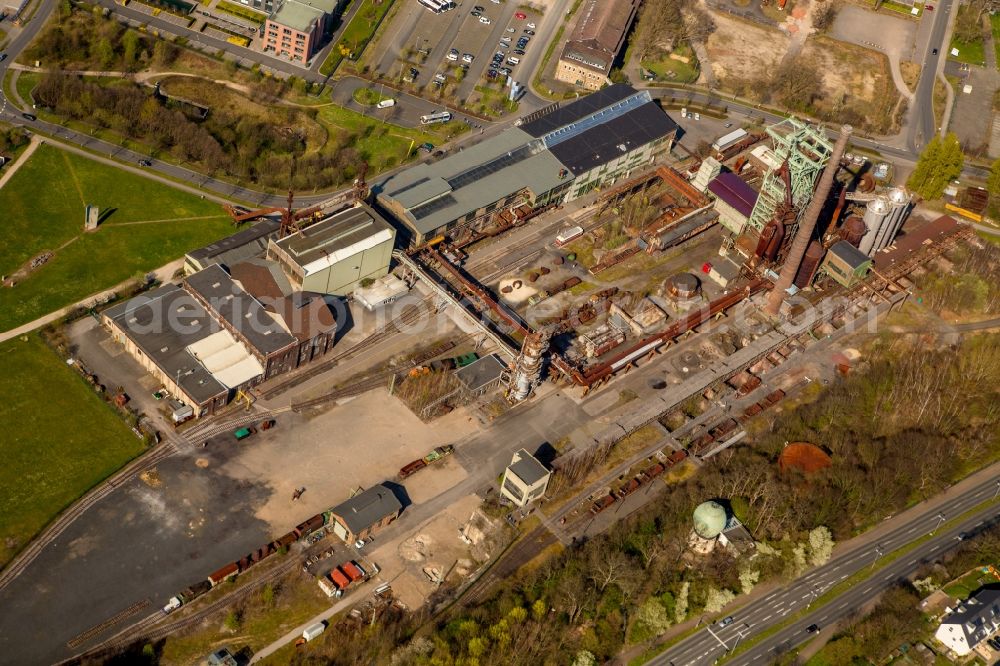 Aerial photograph Hattingen - Museum building ensemble LWL-Industriemuseum Henrichshuette Hattingen in of factorysstrasse in Hattingen in the state North Rhine-Westphalia, Germany