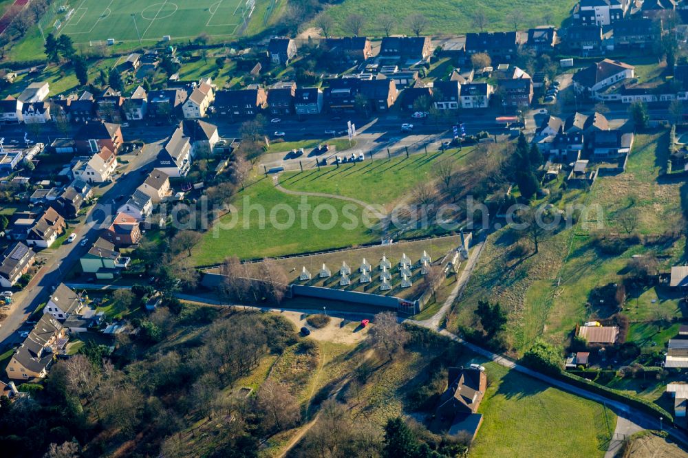 Haltern am See from the bird's eye view: Museum building ensemble LWL-Roemermuseum on Weseler Strasse in Haltern am See in the state North Rhine-Westphalia, Germany