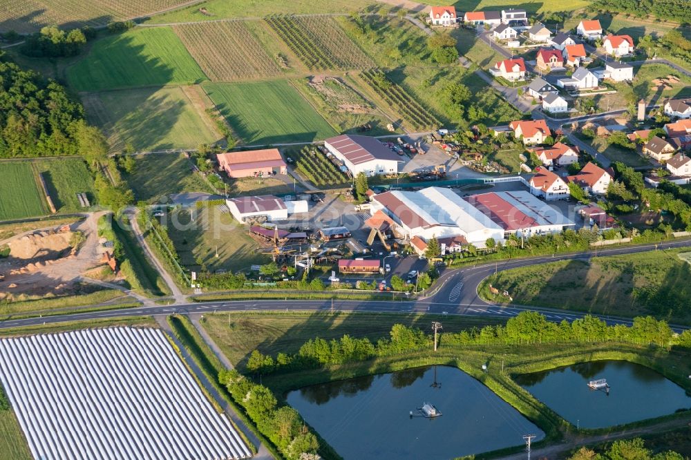 Stammheim from above - Museum building ensemble of Museums fuer Militaer- and Zeitgeschichte. e. V. in Stammheim in the state Bavaria, Germany