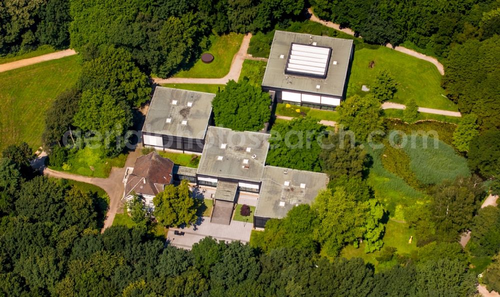 Aerial image Bottrop - Museum building ensemble Museumszentrum Quadrat in Bottrop in the state North Rhine-Westphalia