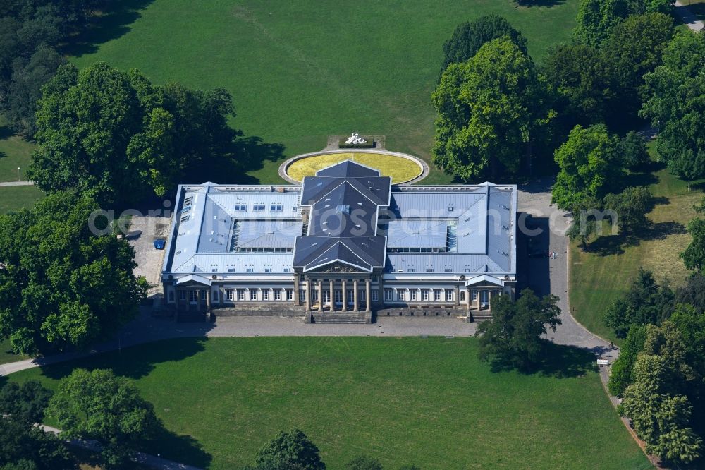 Stuttgart from the bird's eye view: Museum building ensemble of the Museum of Natural History Stuttgart at Rosenstein Castle in Stuttgart in the federal state of Baden-Wurttemberg, Germany