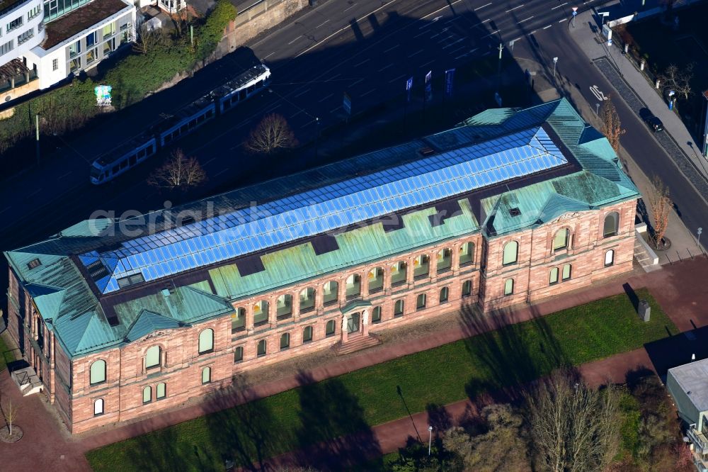 Kassel from the bird's eye view: Museum building ensemble Neue Galerie in Kassel in the state Hesse, Germany