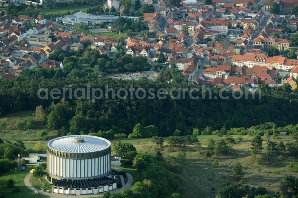 Aerial image Bad Frankenhausen - Museum building ensemble Panorama Museum in Bad Frankenhausenin the state Thuringia