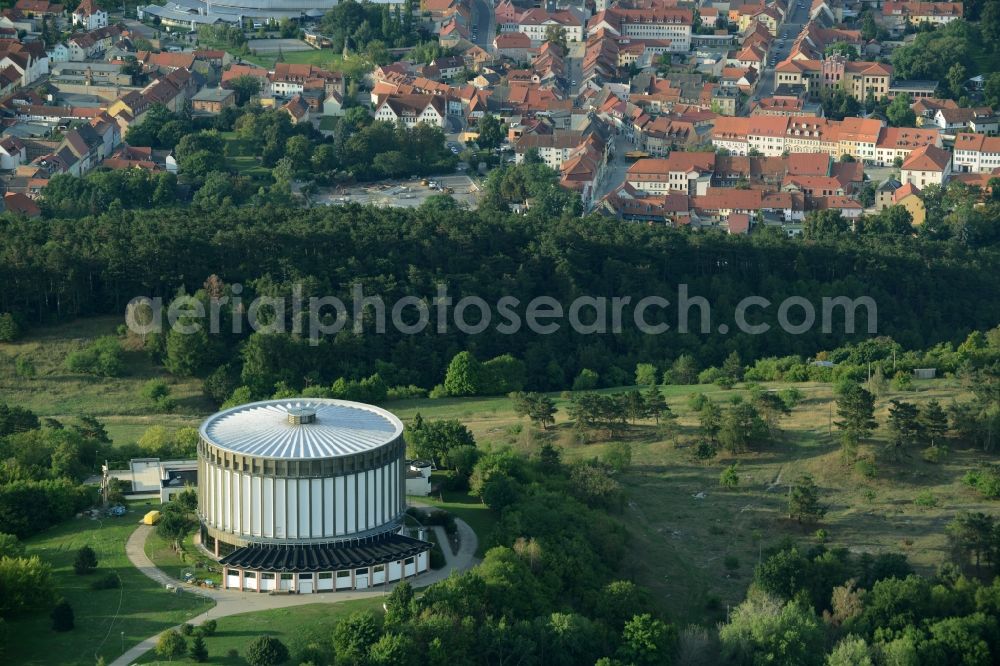 Aerial photograph Bad Frankenhausen - Museum building ensemble Panorama Museum in Bad Frankenhausenin the state Thuringia