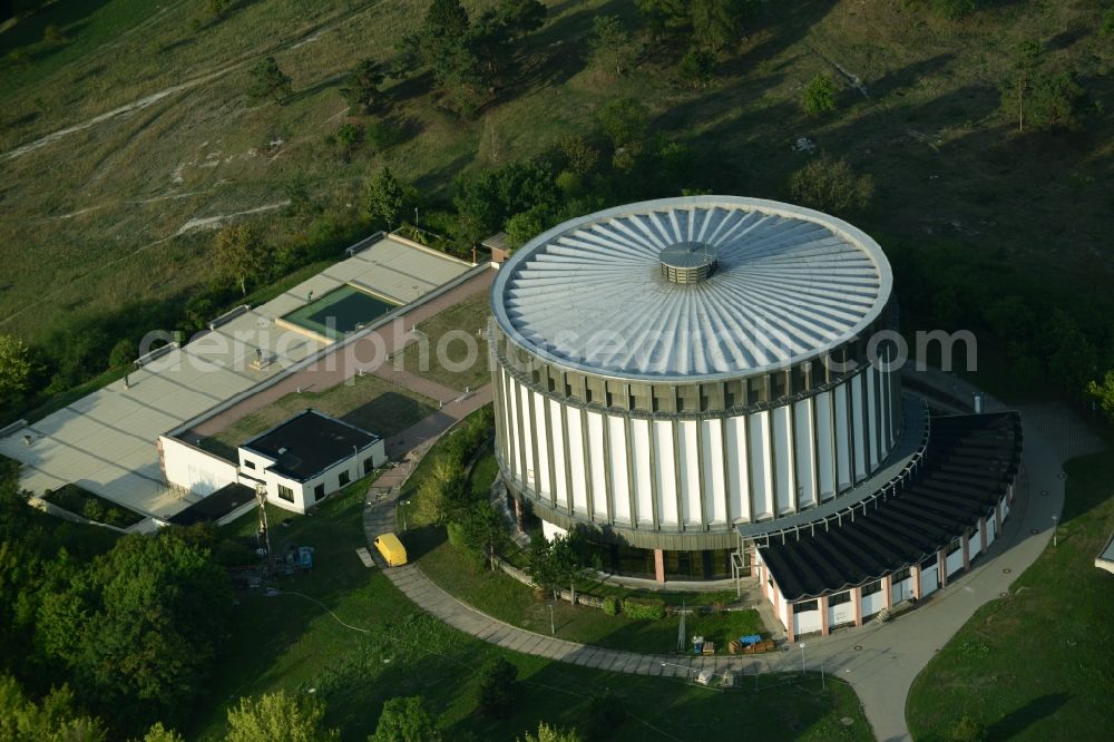 Aerial image Bad Frankenhausen - Museum building ensemble Panorama Museum in Bad Frankenhausenin the state Thuringia