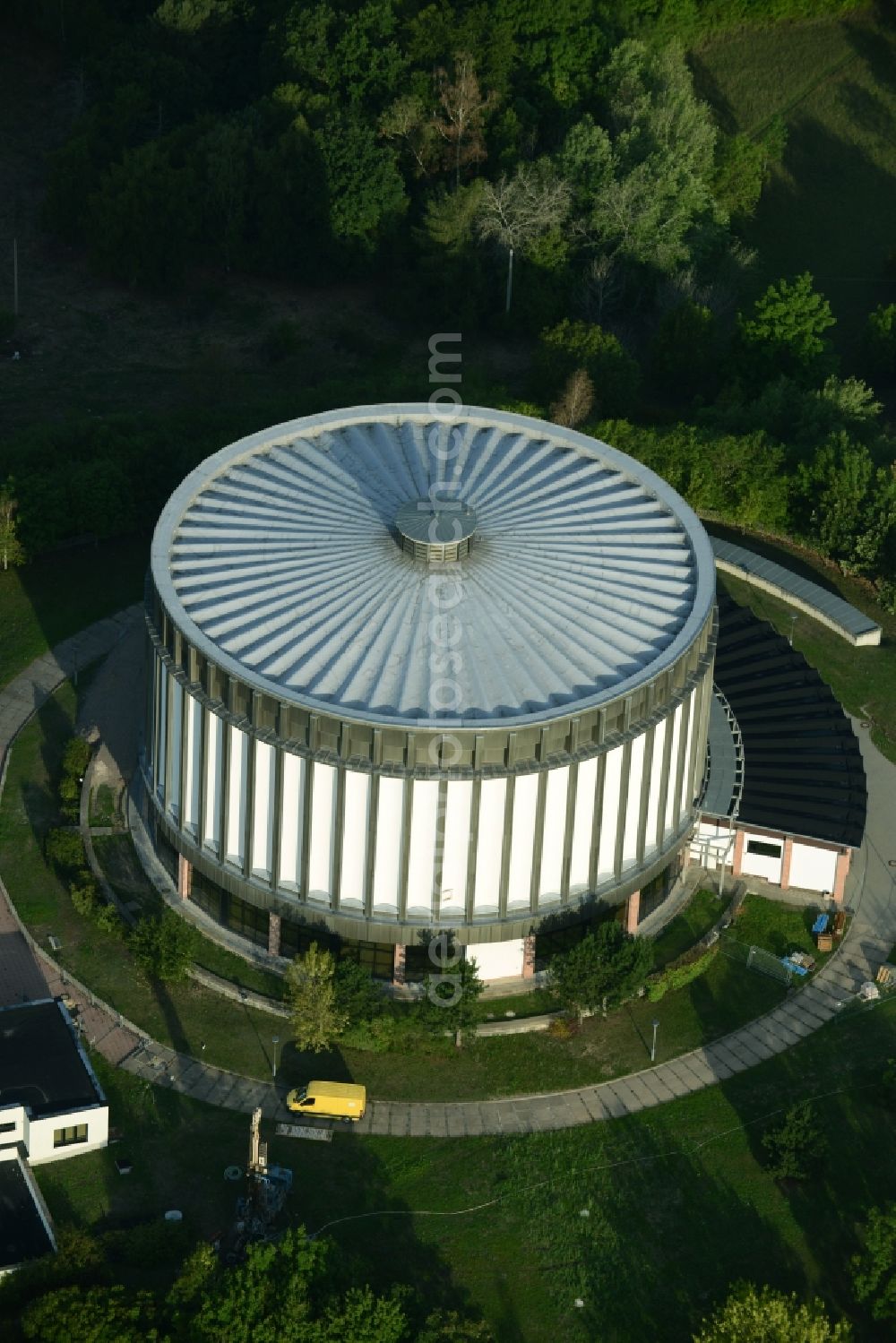 Aerial image Bad Frankenhausen - Museum building ensemble Panorama Museum in Bad Frankenhausenin the state Thuringia