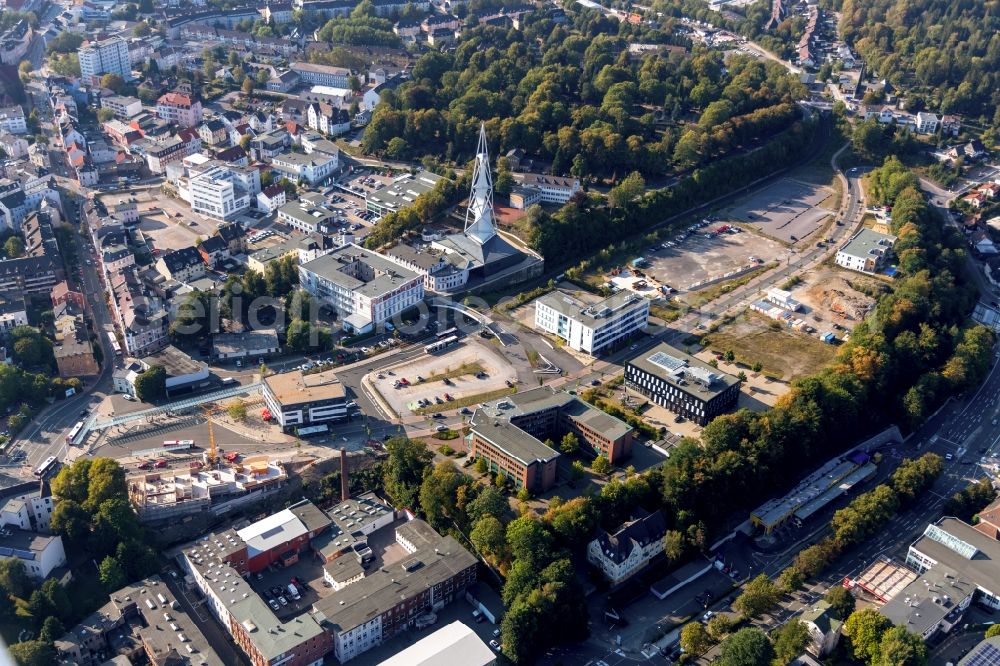 Lüdenscheid from the bird's eye view: Museum building ensemble PHAeNOMENTA Luedenscheid on Phaenomenta-Weg in Luedenscheid in the state North Rhine-Westphalia, Germany