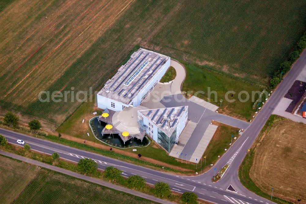 Aerial photograph Heitersheim - Museum building ensemble Restaurierung Dreieckland Museum GmbH in Heitersheim in the state Baden-Wuerttemberg, Germany