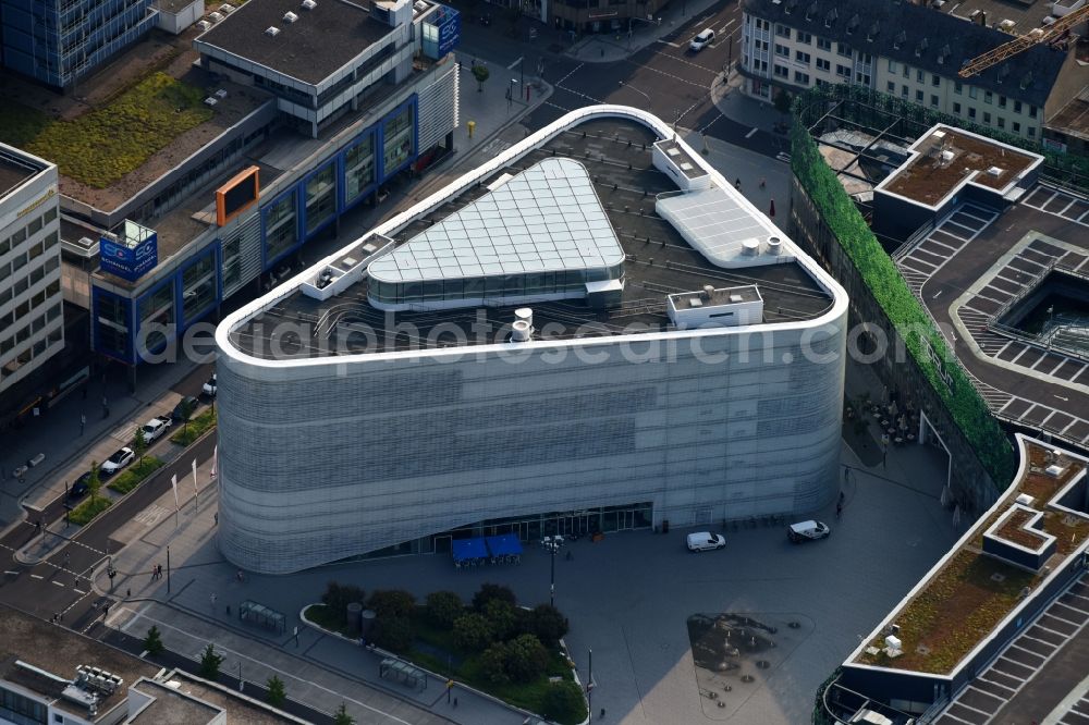 Koblenz from the bird's eye view: Museum building ensemble of Romanticum Koblenz on Zentralplatz in Koblenz in the state Rhineland-Palatinate, Germany