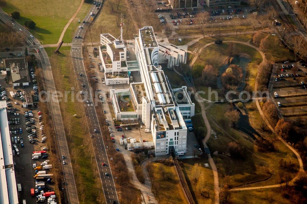 Mannheim from above - Museum building ensemble TECHNOSEUM in Mannheim in the state Baden-Wuerttemberg, Germany