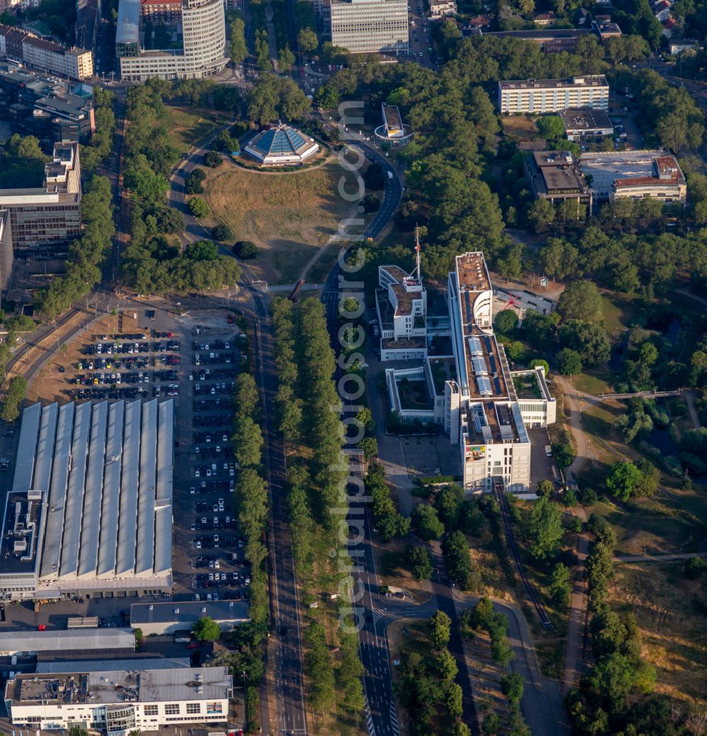 Aerial photograph Mannheim - Museum building ensemble TECHNOSEUM in Mannheim in the state Baden-Wuerttemberg, Germany