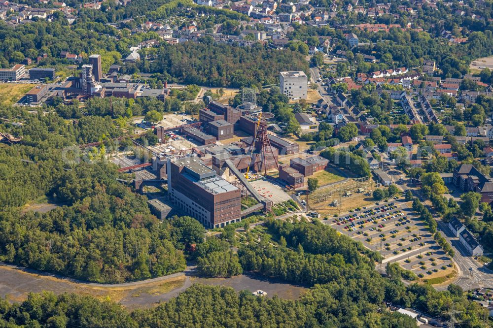 Aerial image Essen - Museum building ensemble pit - Ruhr Museum in Essen in the state North Rhine-Westphalia