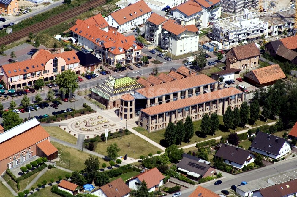 Aerial photograph Jockgrim - Museum building ensemble Ziegeleimuseum of former brick factory Ludovici in Jockgrim in the state Rhineland-Palatinate