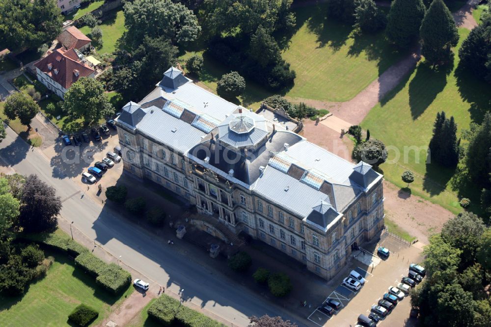 Aerial photograph Gotha - Museum Herzogliches Museum in the castle park in the city center on street Parkallee of Gotha in the state of Thuringia