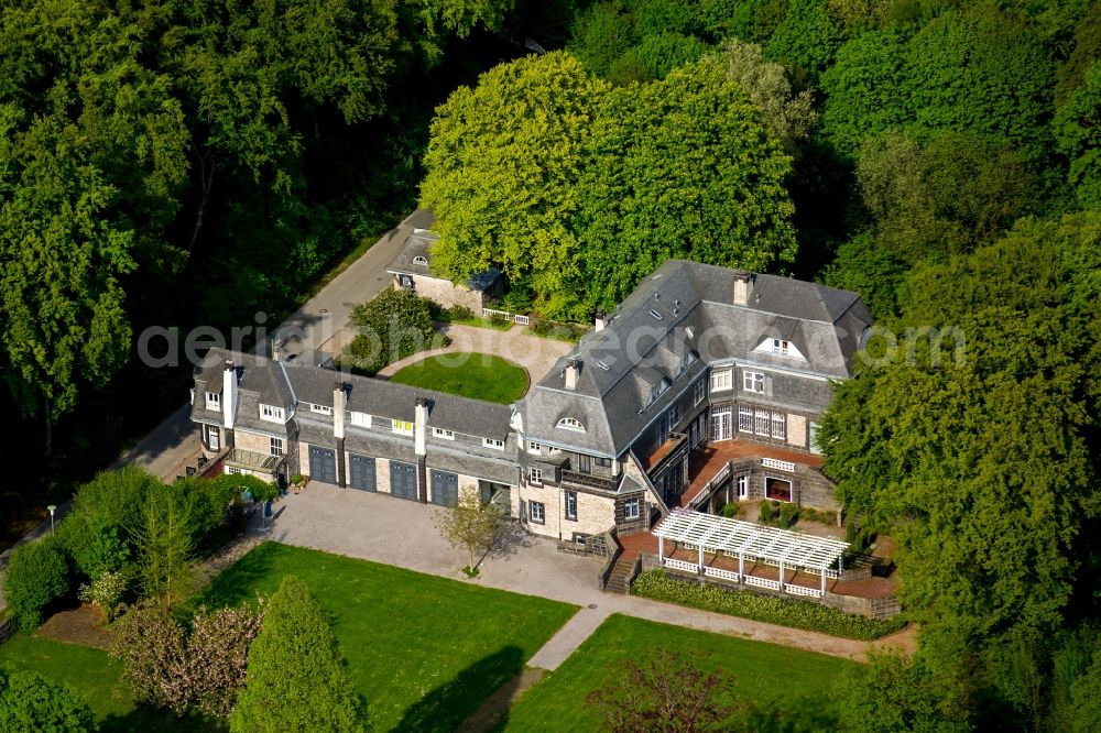 Hagen from above - Museum building ensemble Ortshaus Museum at Stirnband in Hagen in the state North Rhine-Westphalia