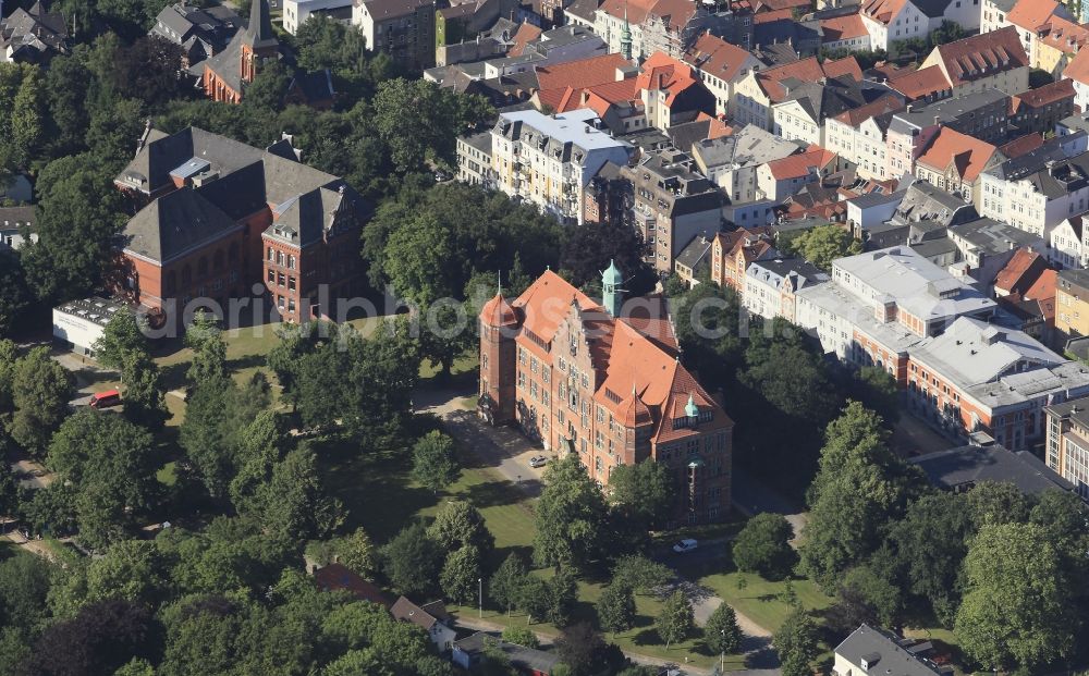 Aerial photograph Flensburg - Museum Mountain in Flensburg in Schleswig-Holstein