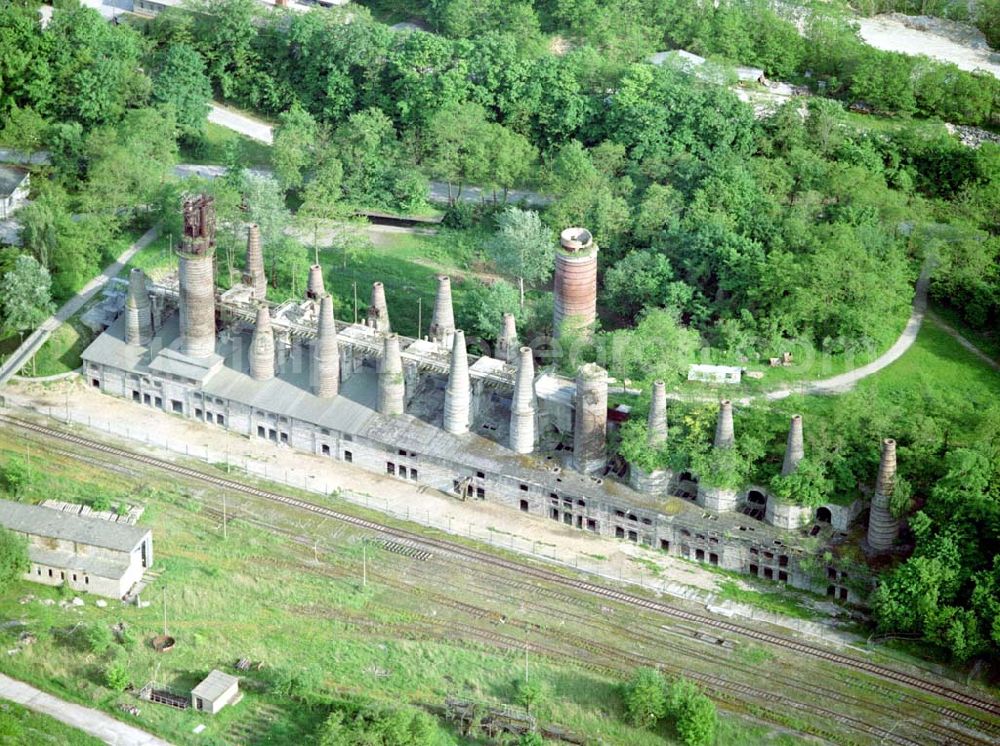 Aerial photograph Rüdersdorf - Museumspark Baustoffindustrie Rüdersdorf (033638) 765-0 Heinitzstr. 11 15562 Rüdersdorf 16.Mai 2002