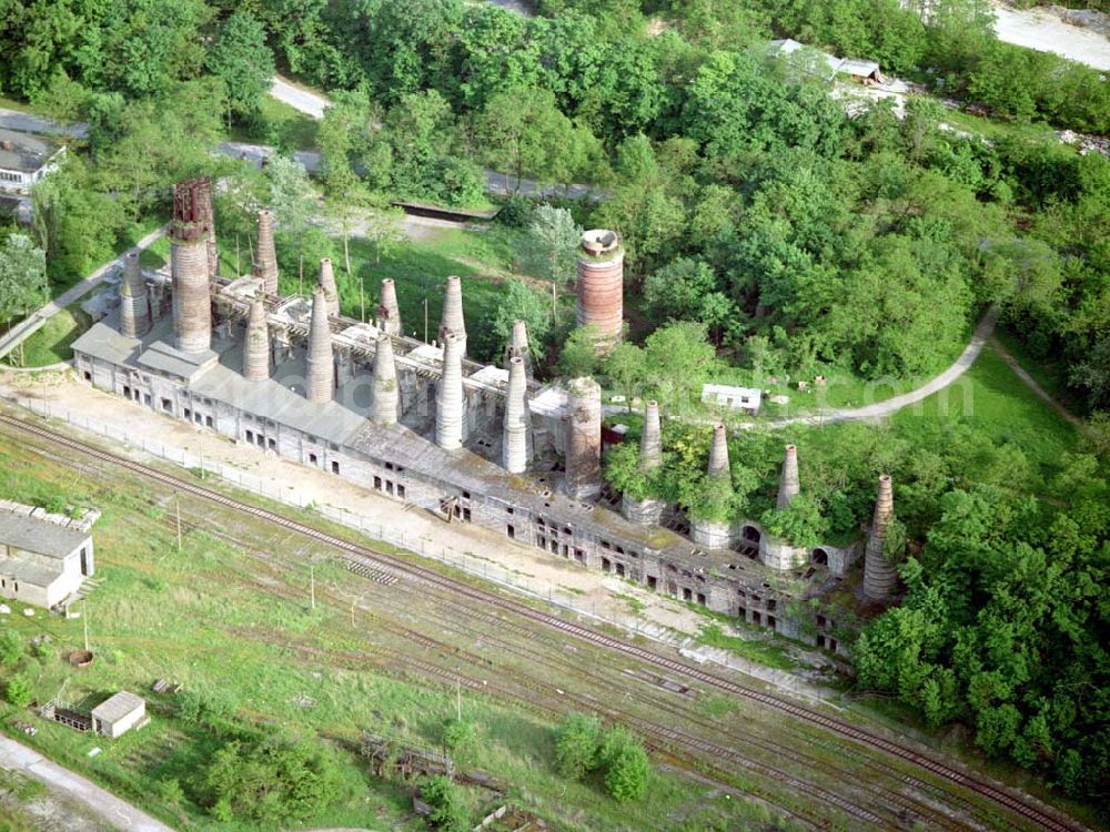 Rüdersdorf from above - Museumspark Baustoffindustrie Rüdersdorf (033638) 765-0 Heinitzstr. 11 15562 Rüdersdorf 16.Mai 2002