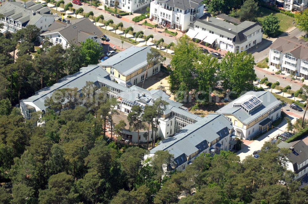 Aerial photograph BAABE - Blick auf die Mutter und Kind- Klinik der AWO Sano gGmbH an der Strandstrasse 20 in 18586 Ostseebad Baabe.