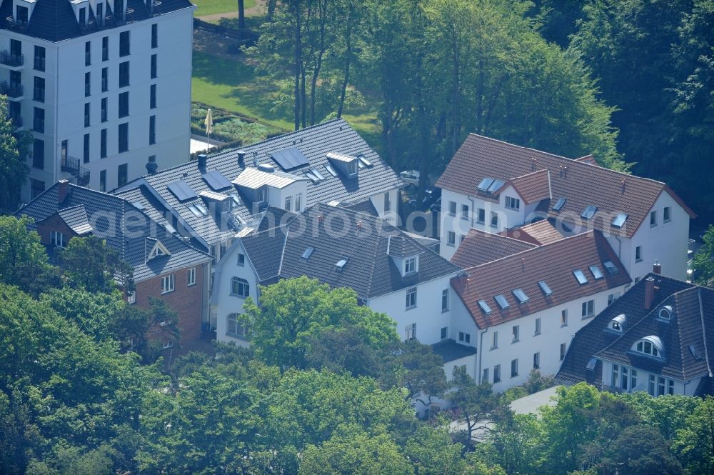 Kühlungsborn from above - Mother-child nursing center of the AWO Sano gGmbH at the beach of the Baltic Sea in Kühlungsborn in Mecklenburg-Western Pomerania