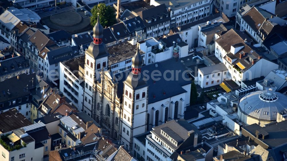 Aerial image Bonn - Name of Jesus church in Bonn in the state North Rhine-Westphalia, Germany