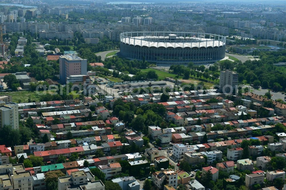 Aerial photograph Bukarest - National Arena - Stadium in Bucharest in Romania