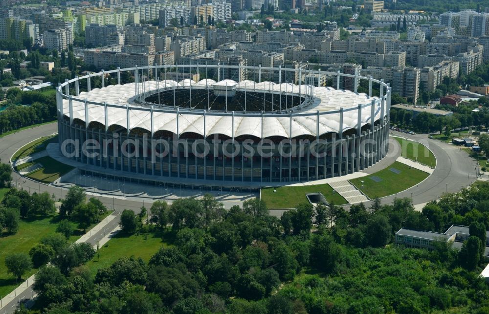 Bukarest from the bird's eye view: National Arena - Stadium in Bucharest in Romania