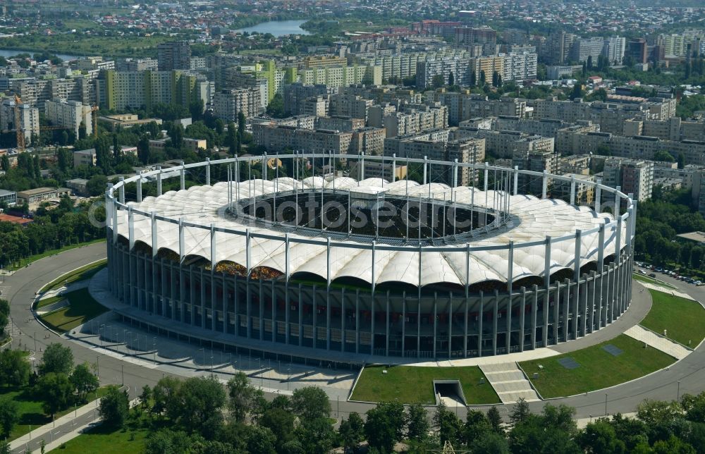 Aerial photograph Bukarest - National Arena - Stadium in Bucharest in Romania