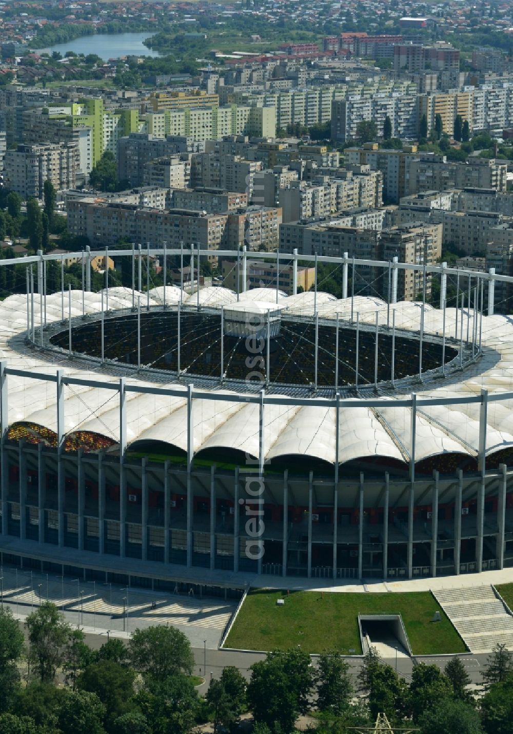 Bukarest from the bird's eye view: National Arena - Stadium in Bucharest in Romania