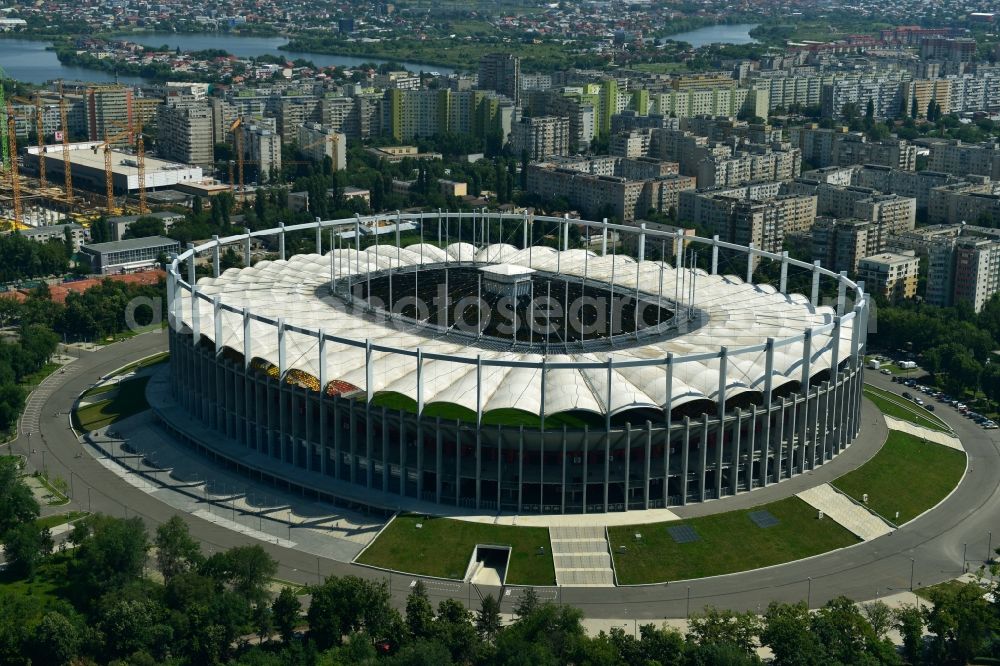 Aerial image Bukarest - National Arena - Stadium in Bucharest in Romania