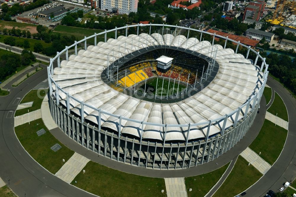 Aerial photograph Bukarest - National Arena - Stadium in Bucharest in Romania