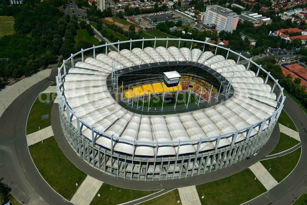 Bukarest from above - National Arena - Stadium in Bucharest in Romania