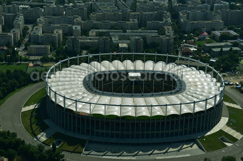 Aerial image Bukarest - National Arena - Stadium in Bucharest in Romania