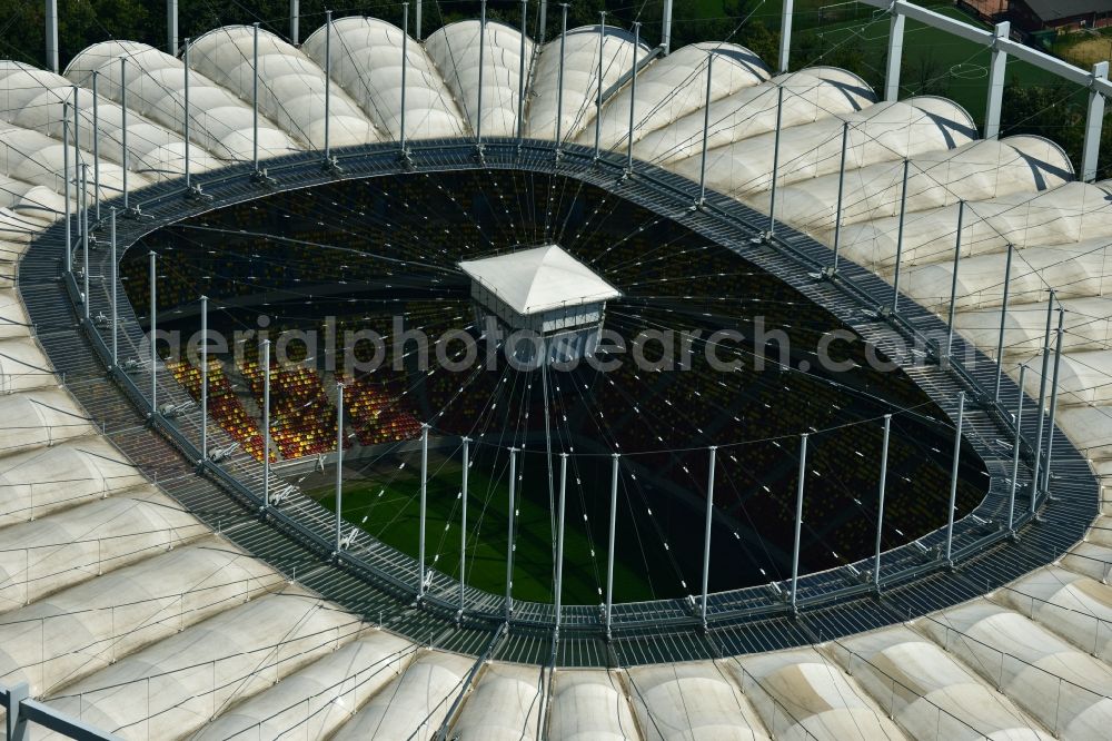 Bukarest from above - National Arena - Stadium in Bucharest in Romania