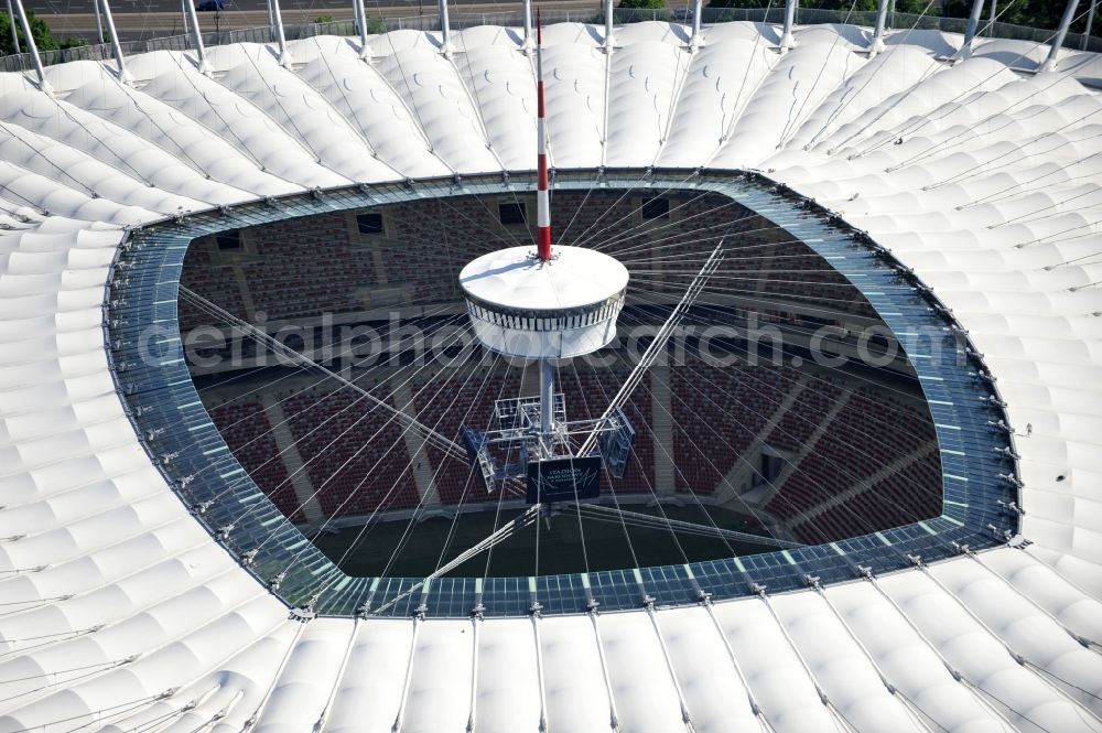 Aerial photograph Warschau - The new built stadium National Stadium in Warsaw bevore opening EM 2012 in Poland