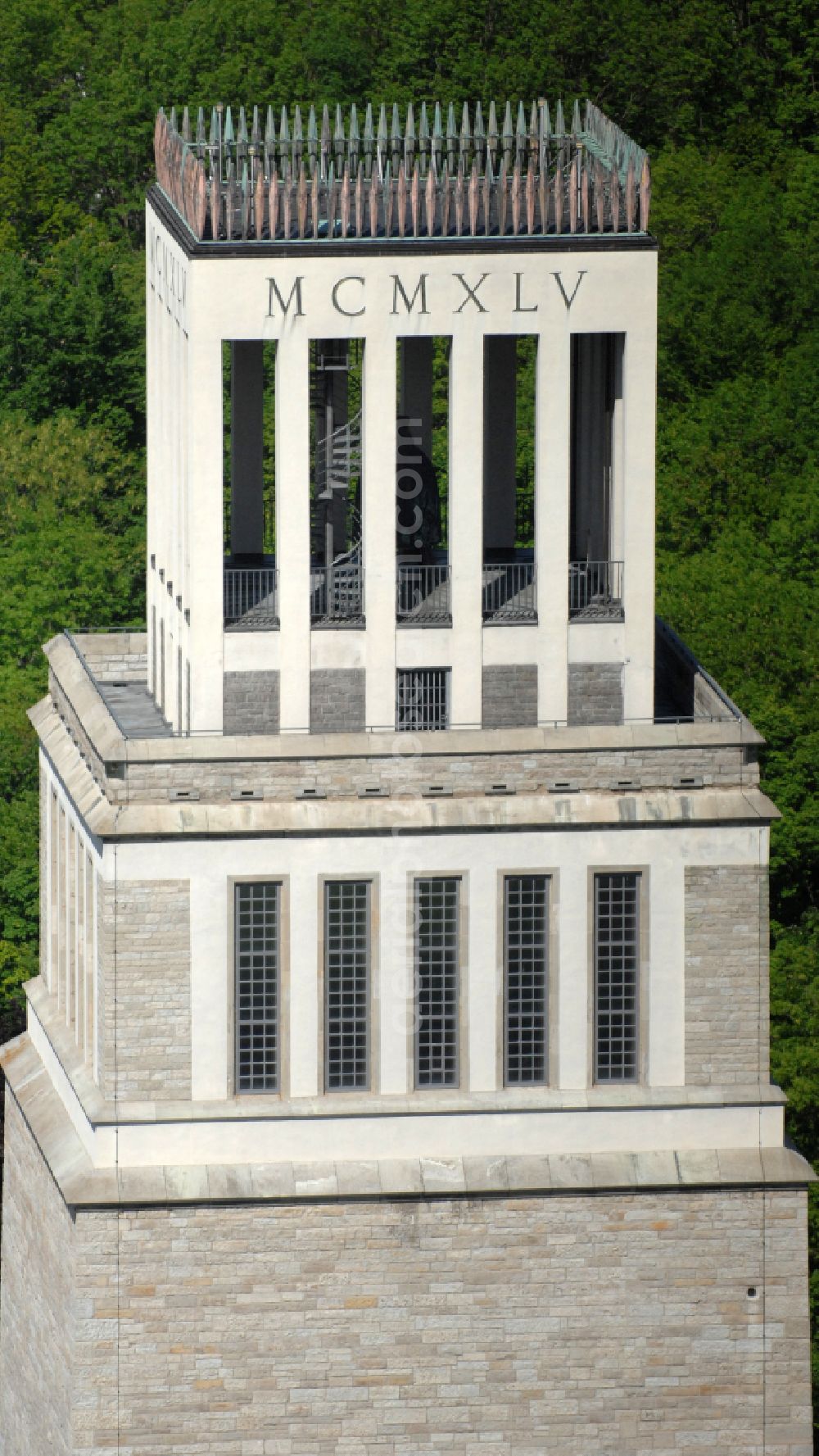 Aerial image Weimar - Sight of the historical monument of the National Memorial of the GDR Buchenwald in the district Ettersberg in Weimar in the state Thuringia, Germany